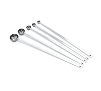 Vollrath Long Handle 5-Piece Measuring Spoon Set, 18/8 Stainless Steel, 14-Inch