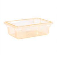 StorPlus Color-Coded Polycarbonate Food Storage Box, 12 x 18 x 6 Inches, 3.5 Gallon, Yellow