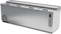 Beverage-Air DW94HC-S 95-Inch Stainless Steel Horizontal Deep Well Bottle Cooler with 4 Sliding Lids, 28.63 Cu. Ft., R290