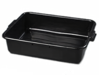 Comfort Curve 1-Compartment Black Bus Box, 20 x 15 x 5-Inch