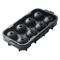 Bar Maid 8-Compartment 2-Inch BPA-Free Silicone Ice Tray