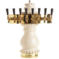Micro Matic Braumeister Countertop Air-Cooled Draft Beer Tower with 8 Faucets