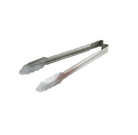 Vollrath Jacob's Pride 12-Inch Stainless Steel Springless Utility Tongs with Scalloped Teeth