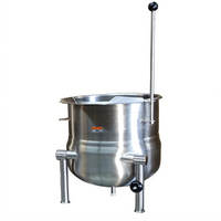 Crown DC-6 6 Gallon Countertop Direct Steam Tilting Kettle with 2/3 Steam Jacket