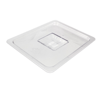 1/2 Size Flat Solid Clear Polycarbonate Food Pan Cover