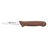 Winco Stäl 3-1/4 Inch Brown Handle Paring Knife, High-Carbon German Steel, 2-Pack