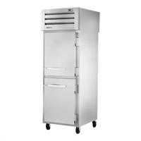 True SPEC SERIES Pass-Thru One-Section Reach-In Refrigerator with Two Front Half Doors and Rear Solid Door