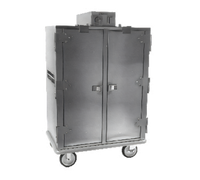 Carter-Hoffmann PH1470 Mobile Heated Correctional Meal Delivery Cart with Insulated Stainless Steel Cabinet