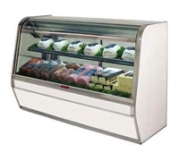Howard-McCray 50-Inch Curved Glass Full Service Deli Meat & Cheese Case, Remote Refrigeration, LED