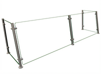 Hatco Flav-R-Shield™ EP15-72 Full-Service Pass-Over Single-Sided Sneeze Guard, 72-Inch, 2-Bay