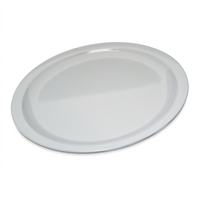 Carlisle Kingline 10-Inch White Round Melamine Narrow Rim Dinner Plate