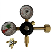 Glastender High-Pressure CO2 Regulator Kit with Changeover Valve and Double Gauge