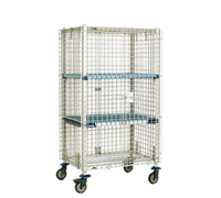 MetroMax Q Mobile Wire Security Unit on Dolly, No Intermediate Shelves, 51-1/8