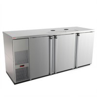 Pro-Line E-Series Three-Section 80-Inch Stainless Steel Direct Draw Draft Beer Cooler, Less Towers