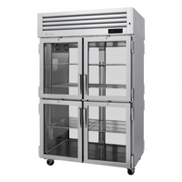 Turbo Air PRO Series Pass-Thru Heated Holding Cabinet, Two-Section, 8 Half Glass Doors, 48.7 Cu. Ft.