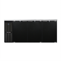 Continental Refrigerator BB79SN Shallow Depth Refrigerated Back Bar Cooler with 3 Solid Doors