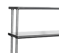 Eagle Group Flex-Master Uni-Lok Table-Mount Stainless Steel Overshelf System, 60 x 12 Inches