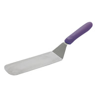 Flexible Stainless Steel Turner with Purple Polypropylene Handle, 8-1/4