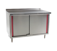 Eagle Spec-Master Marine Series Enclosed Work Table with Cabinet Base and Hinged Doors, 48 x 30 Inches, 304 Stainless Steel Top