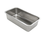 Stainless Steel Oblong Bread Loaf Pan, 9-3/8 x 5-1/4 x 2-1/2 Inches Deep