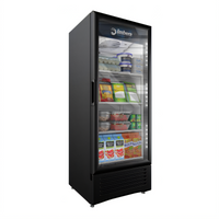 Omcan Elite Series 11.5 Cu. Ft. One-Section Reach-In Glass Door Merchandiser Refrigerator