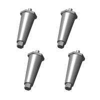 Hoshizaki 4-Inch Stainless Steel Leg Package for Braising Pans and Tilt Skillets