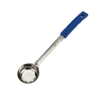 Winco Prime 2 oz Perforated One-Piece Stainless Steel Portion Control Spoon
