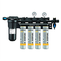 Everpure Coldrink 4-4FC Commercial Water Filtration System, 60,000-Gallon, 10 GPM, 0.2 Micron