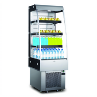 Omcan 24-Inch Refrigerated Open-Air Merchandiser with 8.9 Cu. Ft. Capacity, 3 Shelves, Self-Contained, 110V