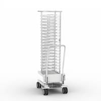 RATIONAL 20-Half-Size Mobile Oven Rack, 20 U Rails, 2-1/2 Inch Spacing