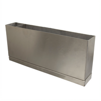 BK Resources GrillCook Pro 18-Inch Universal Grill Tool Box / Accessory Holder, Stainless Steel