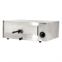 Omcan Countertop Stainless Steel Electric Pizza Deck Oven for 12-Inch Pizzas