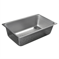 Carlisle DuraPan Full-Size Perforated Steam Table Pan, 6-Inch Deep, 22 qt., 24 Gauge Stainless Steel