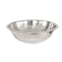 Crestware 16 Qt Extra Heavy Professional Stainless Steel Mixing Bowl, Satin Finish