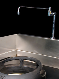 Town Equipment 13-Inch Pedestal Mount Swing Faucet
