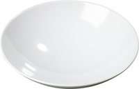 Carlisle Epicure 46 oz. White Round Coupe Shallow Open Melamine Vegetable Bowl