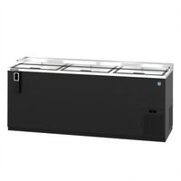Hoshizaki CC80 Three-Section Reach-In Bottle Cooler, 80-Inch Wide, 24.67 Cu. Ft., Side-Mount Self-Contained Refrigeration