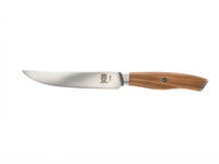 Mercer Culinary 5-Inch Precision Forged High Carbon Steel Steak Knife with Olive Wood Handle