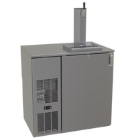 Glastender C1FB36-DD One-Zone Front-Serviced Bar Profile Draft Dispensing Cooler, 36 Inch Wide, 1 Section