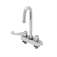 T&S Brass equip 4-Inch Deck Mount Workboard Faucet with 5-9/16-Inch Swivel Gooseneck