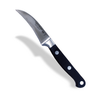 Crestware 3-Inch Forged Peeling Knife with Black Handle