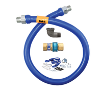 Dormont Blue Hose 1/2-Inch ID x 24-Inch Moveable Gas Connector with SnapFast Quick-Disconnect and Restraining Device