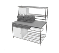Eagle Group Drive-Through Task Station with Galvanized Steel Top, 60 Inch x 36 Inch