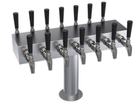 Krowne Double-Sided T-Head Glycol-Cooled Countertop Beer Tower, 14-Faucet Capacity, 21-Inch Length