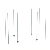 Metro qwikTRAK High-Density Track Shelving Stationary End Unit Kit, Chrome-Plated, 74-Inch Posts