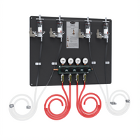 Krowne MasterTap 4-Line Beer Regulator Panel with FOBs
