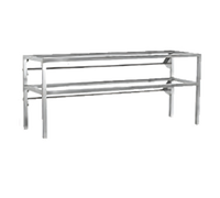 Randell 96-Inch Double-Tier Food Bar Overshelf with 6-Inch Adjustable Sneeze Guard