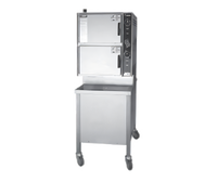 Groen HyperSteam HY-6E Two-Compartment Electric Pressureless Steamer with Twin Generators and Cabinet Base