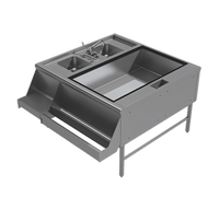 Prestige Double Service Station with Right-Side Pass-Thru Ice Bin and 10-Circuit Cold Plate