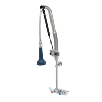 EverSteel DuraPull 4-Inch Wall-Mount Workboard Pull-Down Pre-Rinse Unit with 12-Inch Riser and 1.07 GPM Sprayer